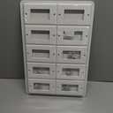 BESTTEN 20 Pack Receptacle Wall Plate, 1-Gang Standard Size Decorator Outlet and Switch Cover, Unbreakable Polycarbonate, H4.53 x W2.76, UL Listed, White