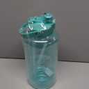 HydroPal 1 Gallon Water Bottles with Straw, 128 oz Water Bottle BPA Free Innovative 2-IN-1 Lid Gym Bottle with Times to Drink Motivational, Large for Sports Fitness Camping Water Jug 13.8X5.5 inch (Turquoise)