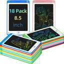 LCD Writing Tablet for Kids, 8.5 Inch Colorful Doodle Board Drawing Tablet, Educational Learning Toys Birthday Gifts for Kids Age 3 4 5 6 7 8 (18 Pack)