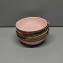 Stone lain Elena Stoneware Dish Set, 4 Bowls, Pastel Pink 