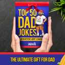 2 x Premium Top 50 Dad Jokes Scratch Off Cards Funny Husband Papa Grandpa Gift Idea - Father's Daddy Birthday Gift - Old and New Dad Gifts