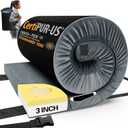 CYMULA Memory Foam Camping Mattress Pad, CertiPUR-US Sleeping Mat, Portable Roll Up Mattress for Adults, Camping Bed Pads for Sleepover, Car Bed with Travel Bag (Single-75x30x3 IN, Grey)