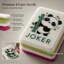 American Mahjong Set 160 Pcs 1.2-Inch Colorful Acrylic Tiles