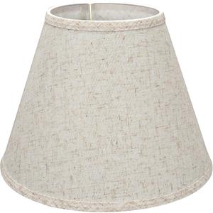 Aspen Creative 58877 Transitional Empire Shape Uno Construction Lamp Shade, Flaxen, 6" Top x 12" Bottom x 9" Slant Height