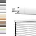 SLKWDOBD No Drill Top Down Bottom Up Cellular Shades, Cordless TDBU Honeycomb Blinds for Windows, No Drill, Easy Install, Thermal Insulated, Noise Reduction, for Home, Office, Blackout, Custom Size