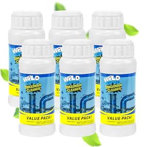 GARINOM Drain Cleaner Powder, Wild Tornado Sink and Drain Cleaner Powerful Pipeline Dredging Agent, Kitchen Unblocker, Powder for Kitchen Toilet（6Pcs, EXP 2029/1/16