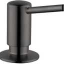 hansgrohe Bath and Kitchen Sink Soap Dispenser, Contemporary Modern in Brushed Black Chrome, 04539340