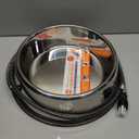 K&H Pet Products Thermal-Bowl Heated Water Bowl for Cats & Dogs Outside, Safety Listed Outdoor Heated Dog Dish for Pets, Automatic No Freeze, Anti Chewy Cord - 102 Ounces Stainless 25W