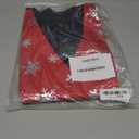 DiBanGu Mens Christmas Suit Vest and Tie Set Fun Snowflake Holiday Party Waistcoat Necktie Pocket Square Cufflinks Size L