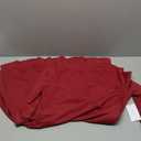 Kaximil Women's Crew Neck Long Sleeve Corset Mini Dress Ruffle Hem Short Party Club Dresses (Wine Red), XL