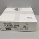 VITEVER 100 Sets - 12oz Clear Plastic Cups with Lids and Straws, Disposable Cups for Iced Coffee, Smoothie, Milkshake, Cold Drinks