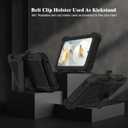 for Google Pixel 9a 2025 Case with 2 Pack Tempered Glass Screen Protector, [Holster Series] Belt Clip Kickstand Heavy Duty Shockproof Protective Cell Phone Case Cover (Black)