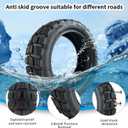 10x2.75-6.5 Off-Road Vacuum Tire, 10 Inch Electric Scooter Replacement tire, Compatible With Speedway 5 Dualtron 3 Hover-1 Alpha gotrax G4 Electric Scooter (Vacuum Tire x 1)