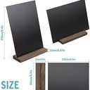 ONUPGO Mini Chalkboard Signs, 6 x 9 Inch Vintage Tabletop Chalk Board Sign with Base Stands - Double Side Mini Menu Boards Small Food Signs for Party Buffet Wedding Bar and Restaurant
