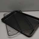 Foodi Non-Stick Bakeware Set, Repalcement for Ninja Foodi NeverStick Cookware with 19'' x 12'' Baking Sheet & Cooling Rack, Food Grade - No PFOA, Oven Safe up to 500⁰F, Dishwasher Safe Black