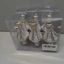 RoseCraft Christmas Ornaments Set, 5.9Inch Plastic Shatterproof Christmas Ball Hanging Ornaments for Xmas Tree Decorations, for Indoor Home Thanksgiving Party Decor - 6 Pcs / Champagne