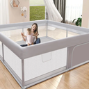 Baby Playpen 50x50 Inch, Play Pens for Babies and Toddlers Baby Fence Play Yards for Indoor & Outdoor with Breathable Mesh Anti-Fall Playpen