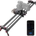 NEEWER 31.5"/80cm Motorized Camera Slider, App Wireless Control DSLR Carbon Fiber Dolly Rail Slider with 4400mAh F750 Battery (Charger Not Included), Support Video Mode, Time Lapse Photography, ER1-80