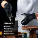 TitanFlex Disposable Nitrile Exam Gloves, 6-mil, Black, Heavy Duty, Latex Free, Food Safe for Cooking & Food Prep, XL