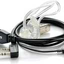 Retevis 2 Pin PTT Mic Covert Acoustic Headset Compatible with Kenwood PUXING Baofeng UV-5R UV-5RA 888S Retevis RT22 RT21 H777 (1 Pack)