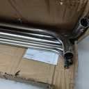 Room Darkening Wrap Around Double Curtain Rod Set,Extendable Metal Rod Set 1 Inches Front Rod and 5/8 Inches Rod for Window 84-120",Satin Nickel