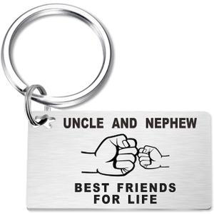 3 x TGCNQ Christmas & Birthday Gift for Uncle - Best Uncle Keychain - Xmas Gift Keyring