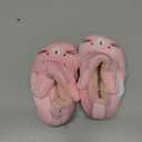 JOINFREE Toddler Slippers Boys Girls Adjustable House Shoes Barefoot Sock Shoes with Rubber Sole Baby Comfort Warm Indoor Outdoor Walking Shoe (6-7 Toddler, Rabbit)