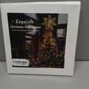 YEAHOME Christmas Tree Topper, Gold Glittered Hollow 7-Point Star Tree Topper, Lighted Wire Star with 20 LED Lights for Christmas Treetop, Xmas Tree Topper with Timer, Christmas Tree Decorations