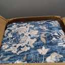 CAROMIO Hallway Runner Rug Vintage Runner Rugs Retro Floral Entryway Rugs, Washable Stain Resistant Non-Slip Rug Oriental Distressed Entrance Carpet for Laundry Kitchen, Blue, 2' x 6'