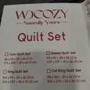 WDCOZY Olive Green Quilts Queen Size Bedding Set with 2 Pillow Shams, Lightweight Soft Full Bedspread Coverlet, Thin Comforter Bed Cover for All Season, 3 Pieces, 90x90 inches