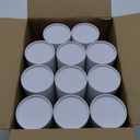 WENPACK 11Pack Paperboard Tube with Lid Round Cardboard Box Container (2.84" D*6.62" H, White)
