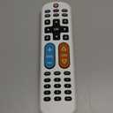 GE BigEZ OneTouch Big Button Universal TV Remote for Seniors, Easy to Use, Replacement Remote for Samsung, LG, Sony, Vizio, Roku TV, Streaming Players, Backlit Buttons, 2 Device, White, 84666