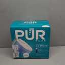 PUR Plus 11-Cup Water Pitcher, 1 Lead-Reducing Filter, Cleaner, Great-tasting Water, Dishwasher Safe, Powerful Filtration, Filter Change Light Indicator, LockFit Cap Design - White