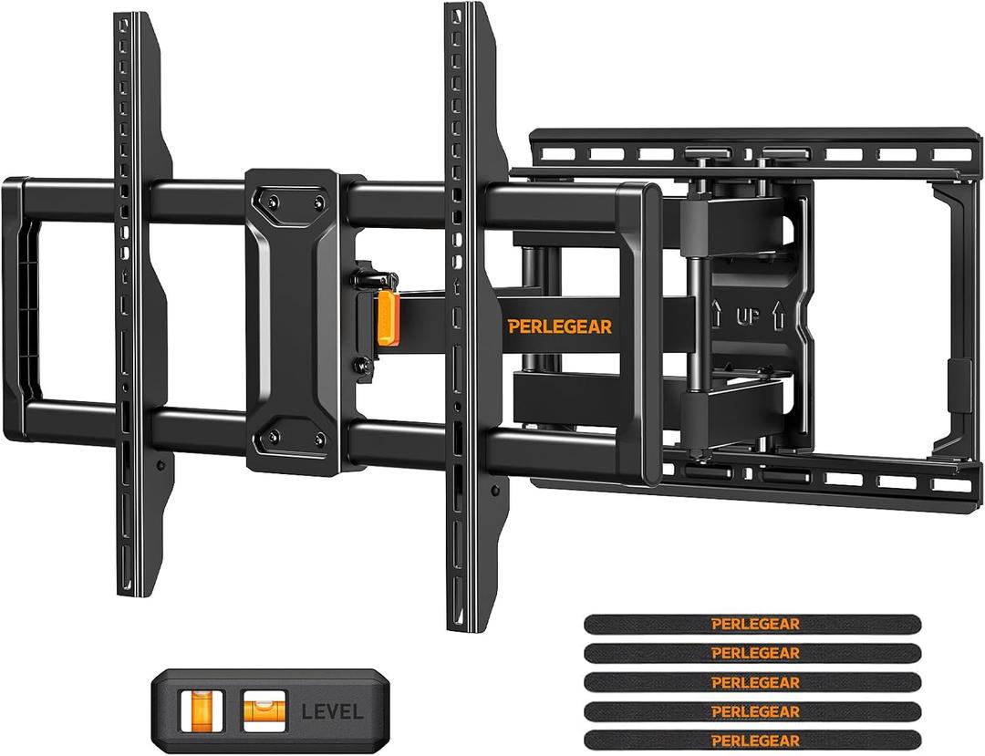 Perlegear Full Motion TV Wall Mount for 42–86 inch TVs up to 132 lbs