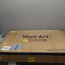 Large 3D Textured Framed Neutral Abstract Wall Art for Living Room, 3 Piece Modern Artwork for Walls, Minimalist White and Brown Geometric Wall Paintings for Hallway, Stair, Office Wall Decor 24x36 In (Bold Reliefs)