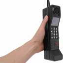 90s Phone Prop, Portable Vintage Brick Fake Phone, Old Retro Brick Cellphone Ornament Iron 80s Retro Mobile Prop for Home Living Stage Restaurant Photography Props (Black)