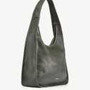NEWBELLA Hobo Purse, PU Leather Shoulder Bag, Tote Handbag for Work and Travel (Green)