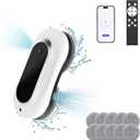 Smart Window Cleaning Robot with Dual Water Spray, Automatic Robot Window Cleaner Inside/Outside,3000Pa Suction Power Winbot,Edge Detection Technology,APP&Remote Control Robotic Windows Washer