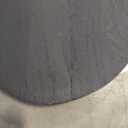 Everton 48 Black Mango Wood Oval Coffee Table  Modern Living Room Accent