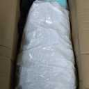 Pontoon Waterfall Slide, Inflatable Water Boats Slide Island for Adults Kids Summer Lake Party