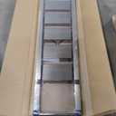 GameGem 5 Step Ladder for 10 Feet High Ceiling, Lightweight Aluminum Folding Step Stool with Convenient Handgrip, Stepladders with Anti-Slip and Wide Pedal for Home Use Space Saving - Gold