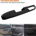 PACEWALKER 80994 Front Driver Left Side Armrest Repair for 2010-2014 Chevy Avalanche Silverado Suburban & GMC Sierra Yukon 27In Front Left Side Door Arm Rest with Door Release Handle