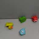 Yeonha Toys Bath Toy(4 Pack), Can Flashing Colourful Light, Floating Bath Toy, Light Up Bathtub Water Tub Toy for Pool Shower Bathtime Bathroom Kid Boys Girl Toddler Child Baby Infant