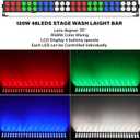 LED Stage Wash Light Bar - Artlumux 120W 4IN1 RGBW Wall Washer DJ Light Bar with DMX Control,Sound Activated,Auto Play, Master Slave Uplights for Events Party Church Wedding Stage Lighting