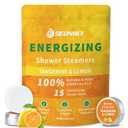 Shower Steamers Aromatherapy 15 Pack, Tangerine & Lemon Shower Bombs with Natural Essential Oils, Relaxation & Birthday Gifts for Women and Men, Stress Relief & Self Care Gifts, Shower Tablets