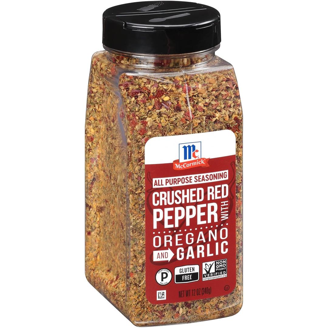 McCormick Crushed Red Pepper with Oregano and Garlic All Purpose Seasoning, 12 oz (EXP 03/09/26)