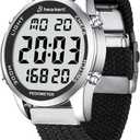 Hearkent Women Pedometer Watch for Walking Steps and Miles-Step Counter for Calories,30M Waterproof-EL Backlight-Countdown-Stopwatch-No App Step Tracker for Adults Seniors
