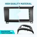 NuIth Matt Double DIN Radio Dash Kits for Toyota 2007-2013 Tundra/2008-2022 Sequoia, Double Din Mount Housing Bracket Installation Trim Bezel Kit Installation Aftermarket Stereo (Dash Kit)