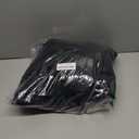 Simplebrand Ava Halloween Black Blackout Curtains for Bedroom 90 Inches Long 2 Panels Set, Solid Privacy Energy Saving Living Room Window Treatment Curtains Blackout Drapes, W50 x L90 Inch, Black