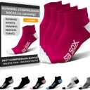 SB SOX 2-Pair Running Socks for Men and Women  Low Cut/Ankle Athletic Socks for All-Day Wear (S)